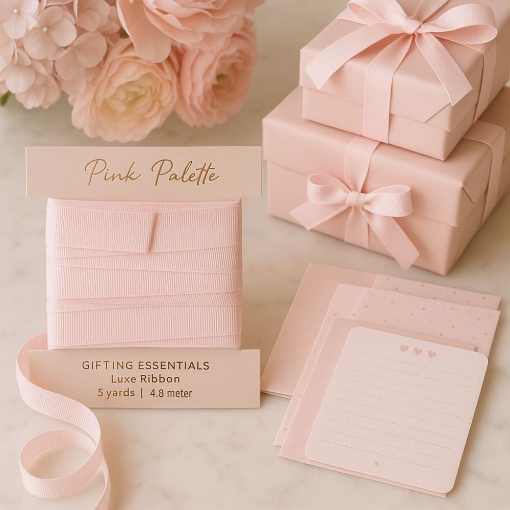 The Luxe Loop Pink Gift Ribbon – Pink Palette Stationery
