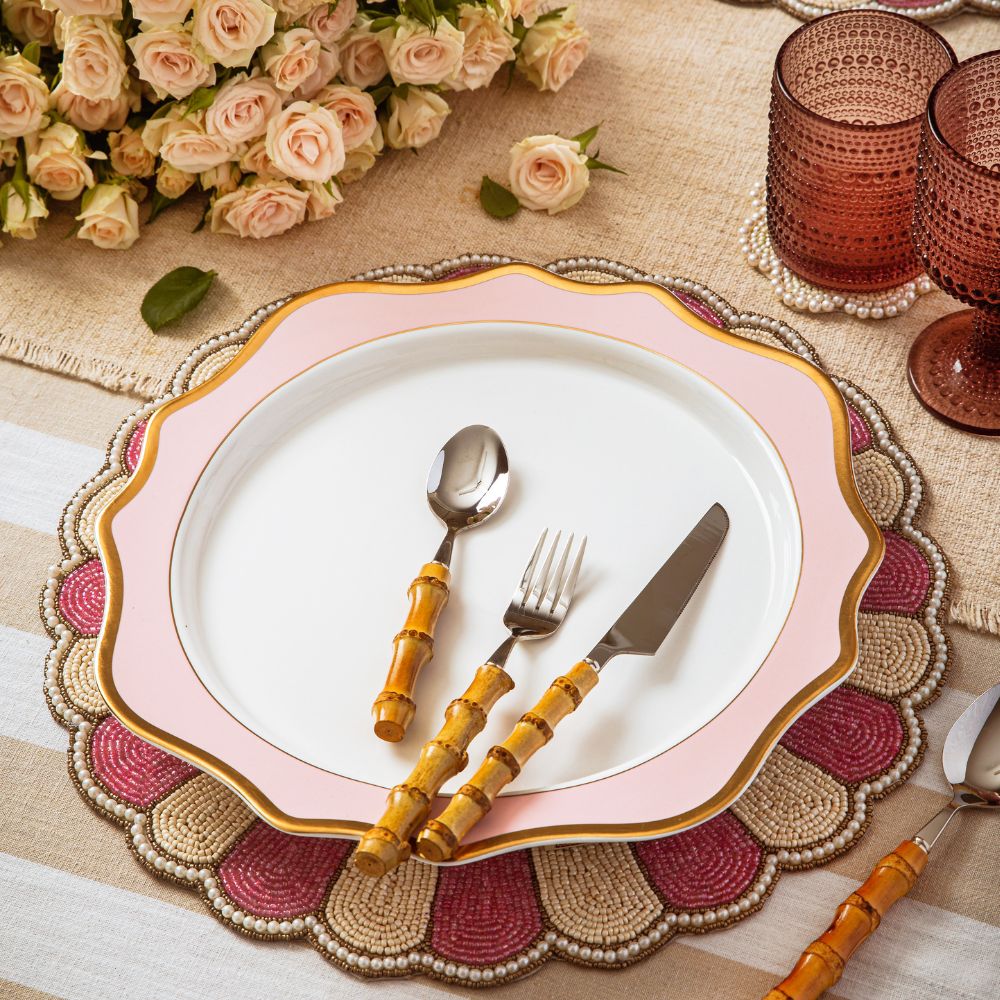 Rip Tide- Charger/ Serving Plate - Set of 2 – Pink Palette Stationery