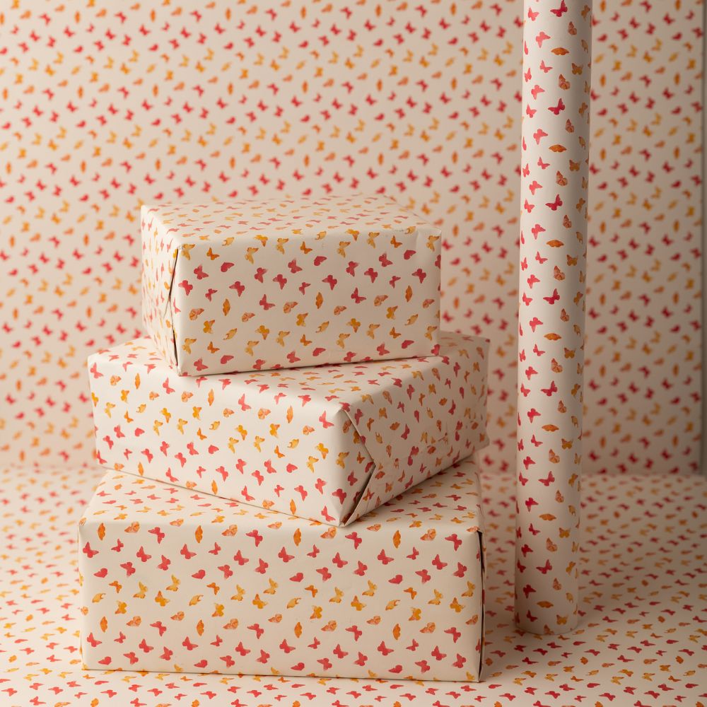 Wrapping Sheeet Flutter Wrapping Sheet - Set of 20 / Set of 40 – Pink Palette Stationery