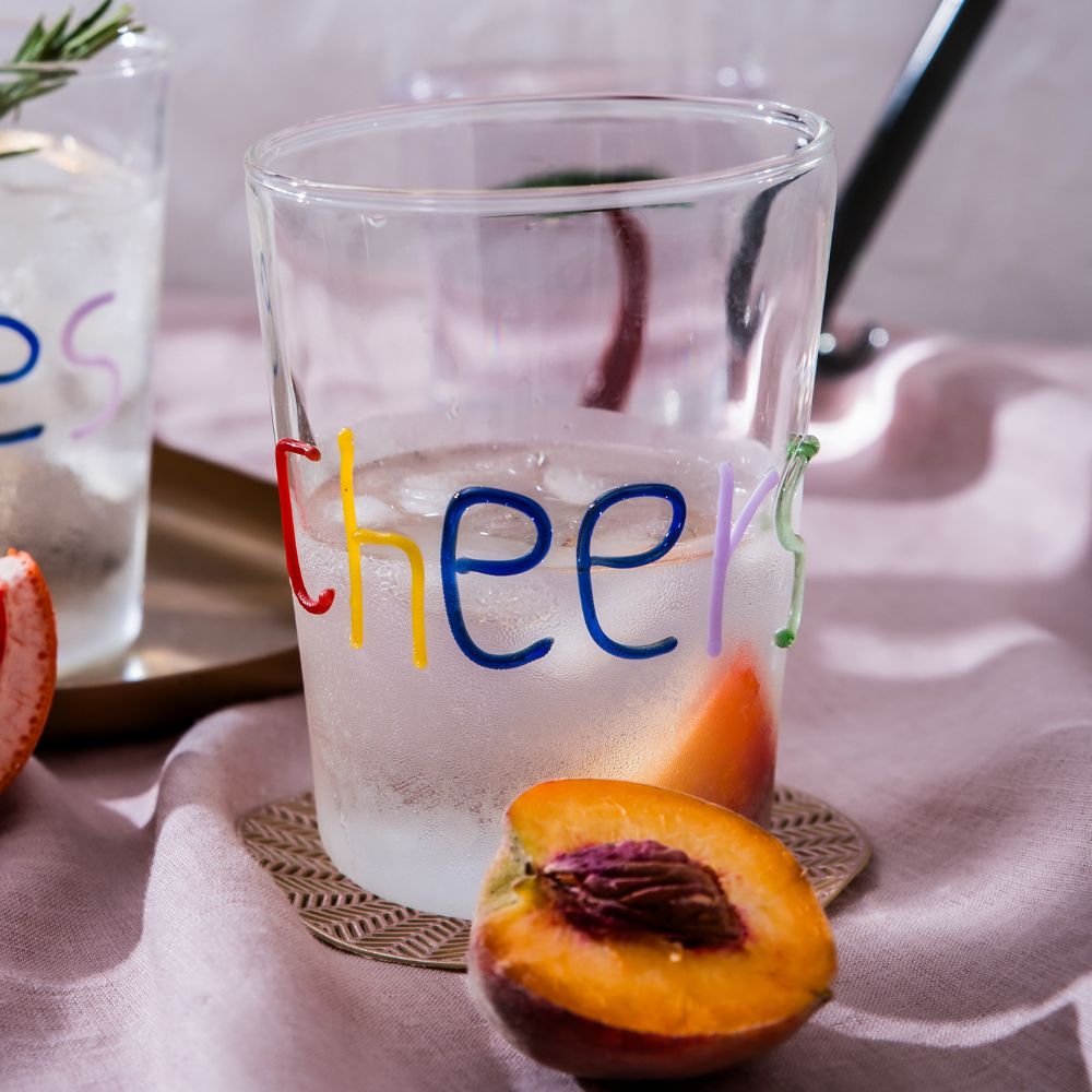 Raise-A-Toast Glass - Set of 2 – Pink Palette Stationery