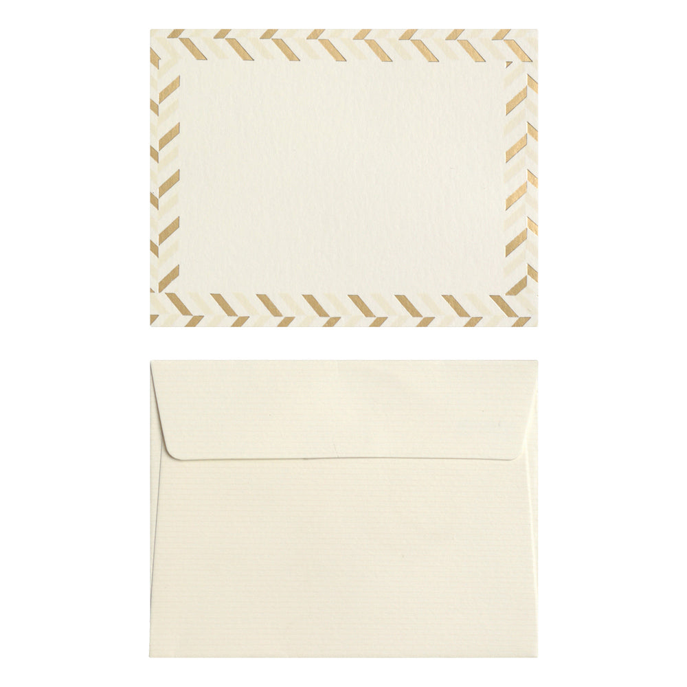 Ivory And Gold Border Tag With Envelope - Set of 10 – Pink Palette ...