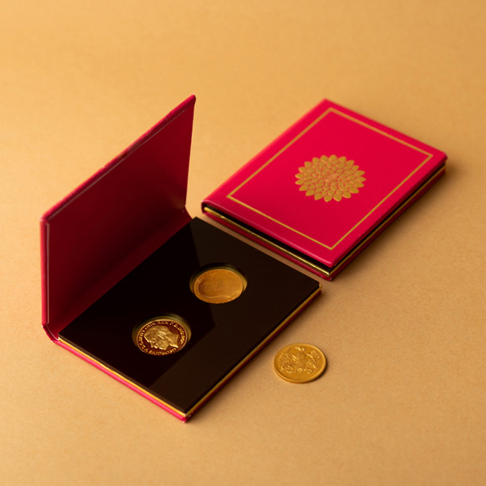Hot Pink Flower Double Coin Ginni Box - Set of 5 / Set of 30 – Pink ...